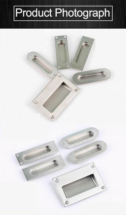 Stainless steel 304 Square Flush Pull for sliding door